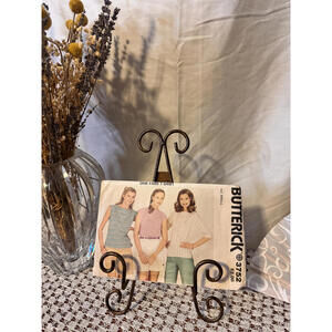 Vintage Butterick 3752 Misses' One-Yard T-Shirt Sewing Pattern Size Small Uncut